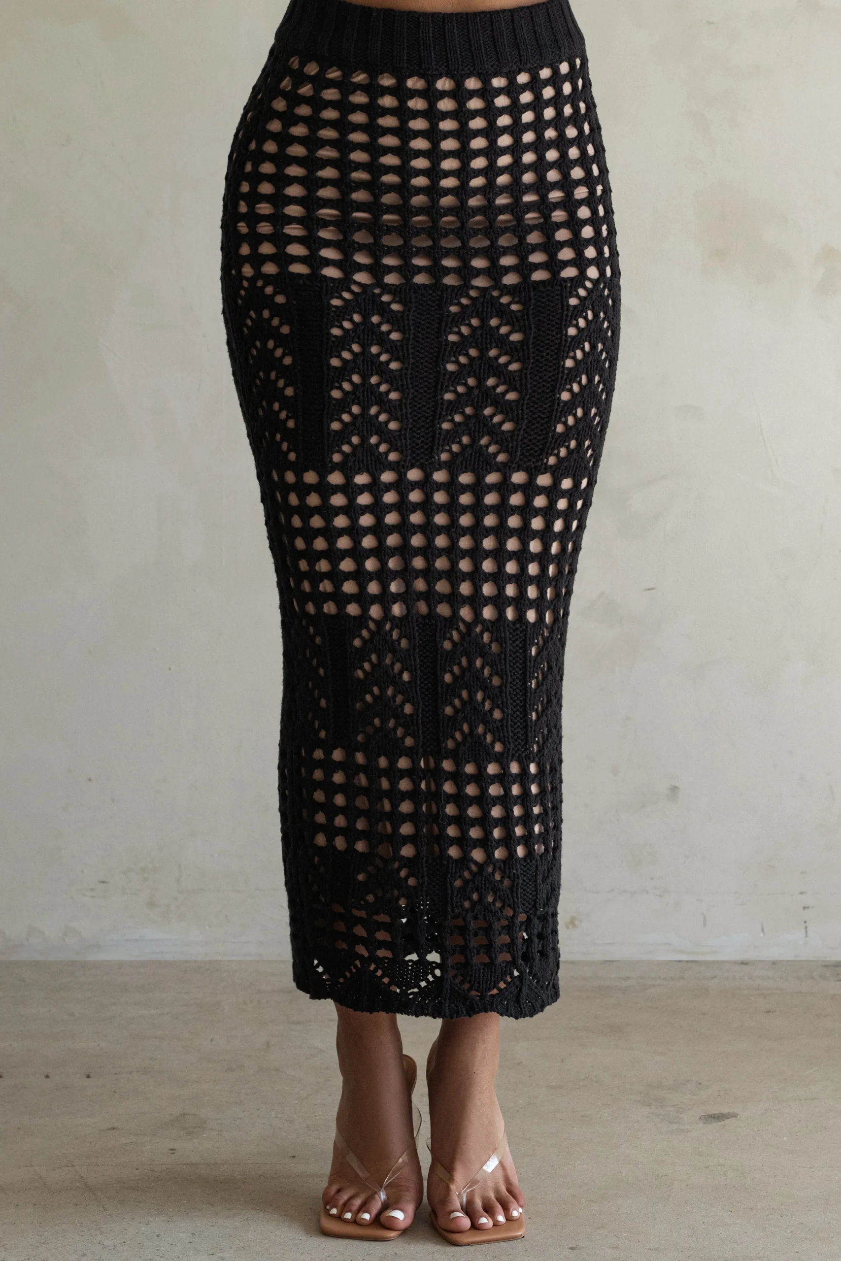 Black Caribbean Skies Skirt Set*JLUXLABEL Clearance