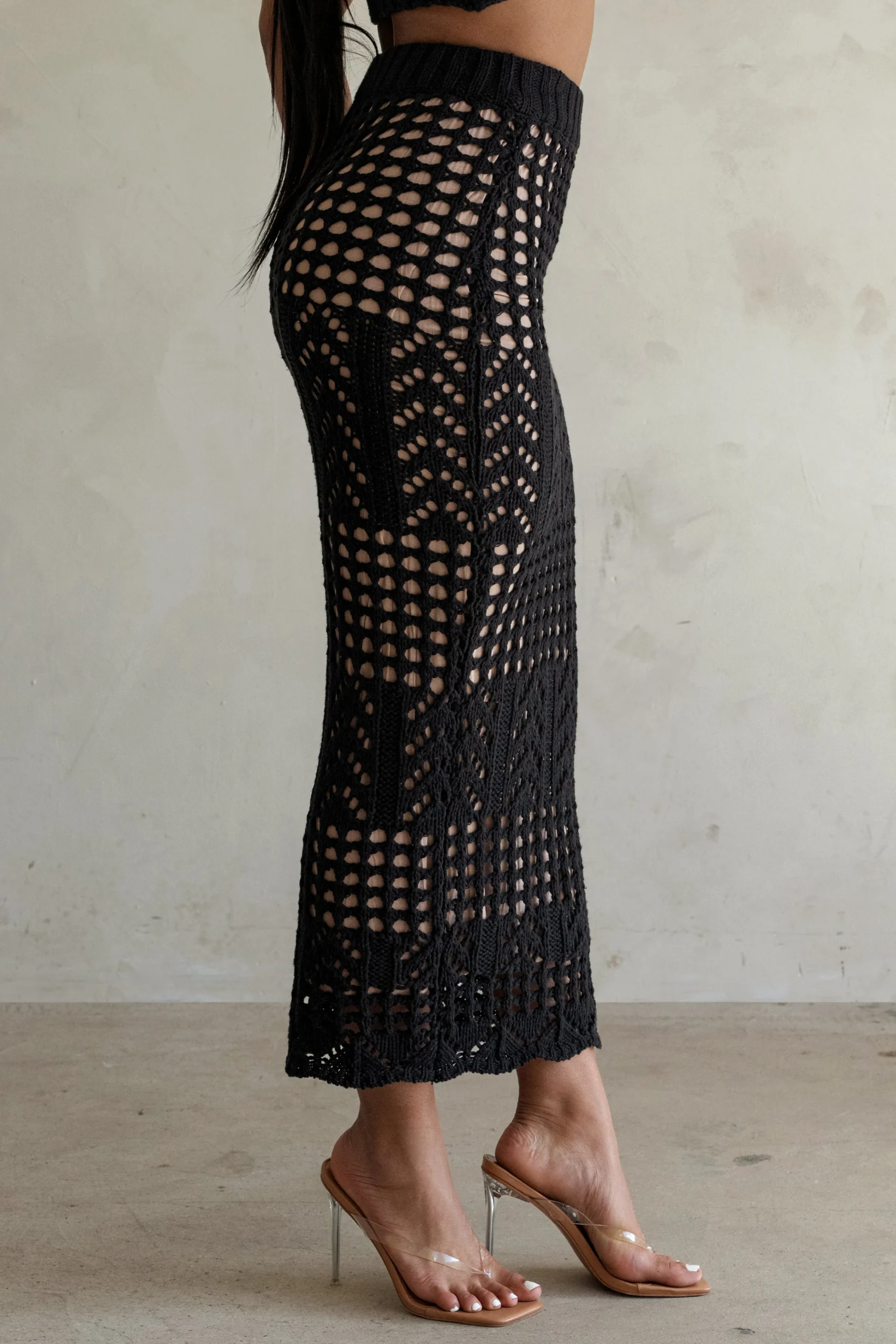 Black Caribbean Skies Skirt Set*JLUXLABEL Clearance