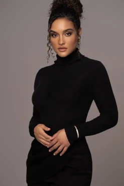 Black Carli Turtle Neck Top*JLUXLABEL Discount