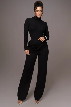 Black Carli Turtle Neck Top*JLUXLABEL Discount
