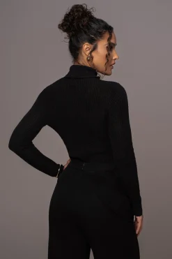 Black Carli Turtle Neck Top*JLUXLABEL Discount