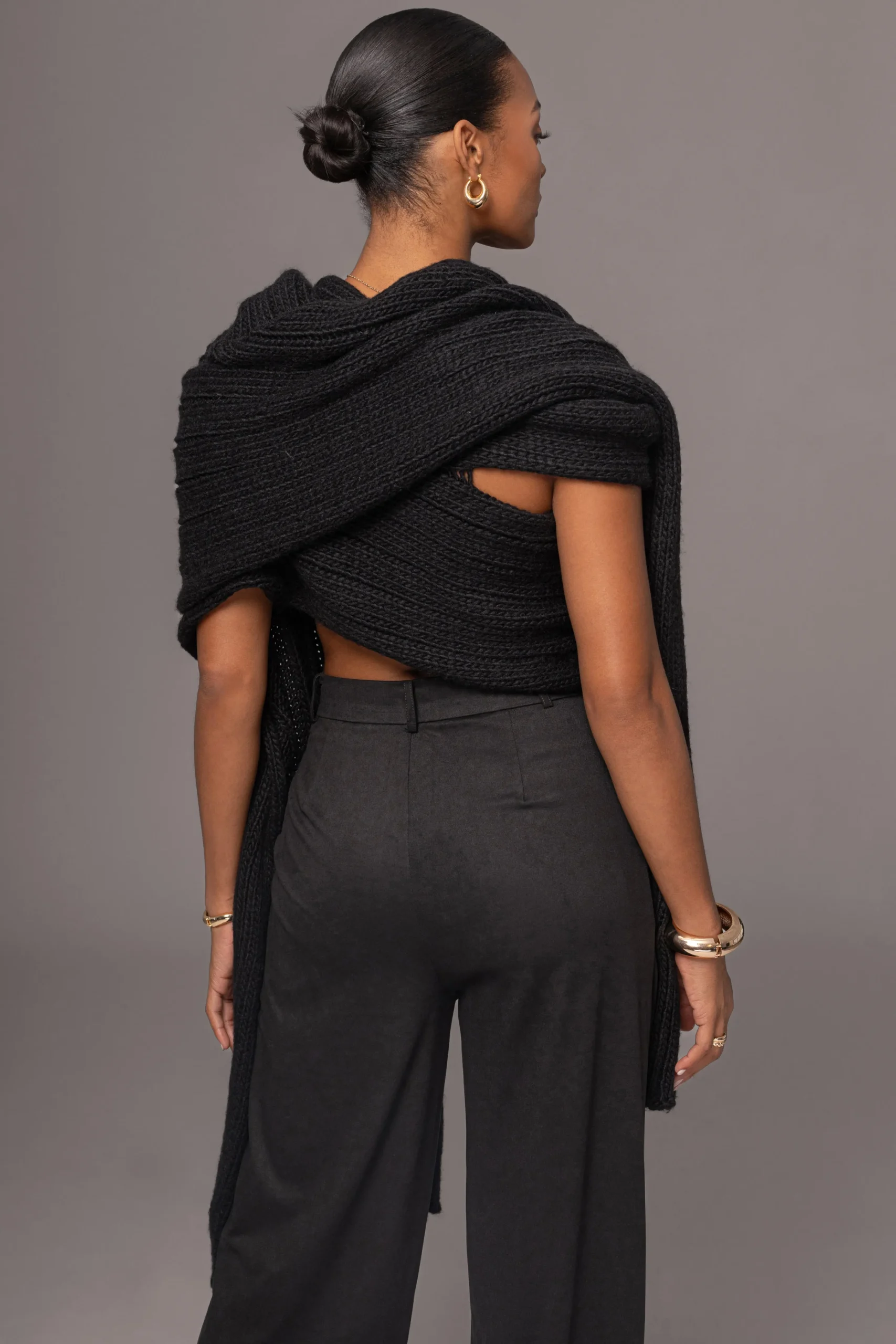 Black Classic High Rise Trousers*JLUXLABEL Hot