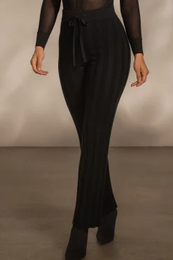 Black Darcey Ribbed Pants*JLUXLABEL Hot