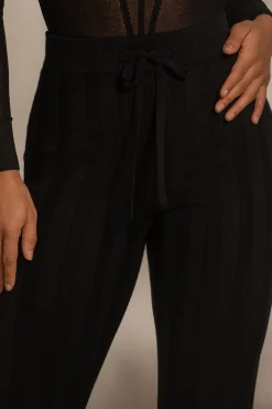 Black Darcey Ribbed Pants*JLUXLABEL Hot