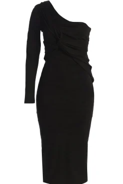 Black Dayanna Suede Midi Dress*JLUXLABEL Discount