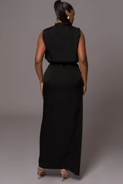 Black Desiree Mock Neck Top*JLUXLABEL Discount