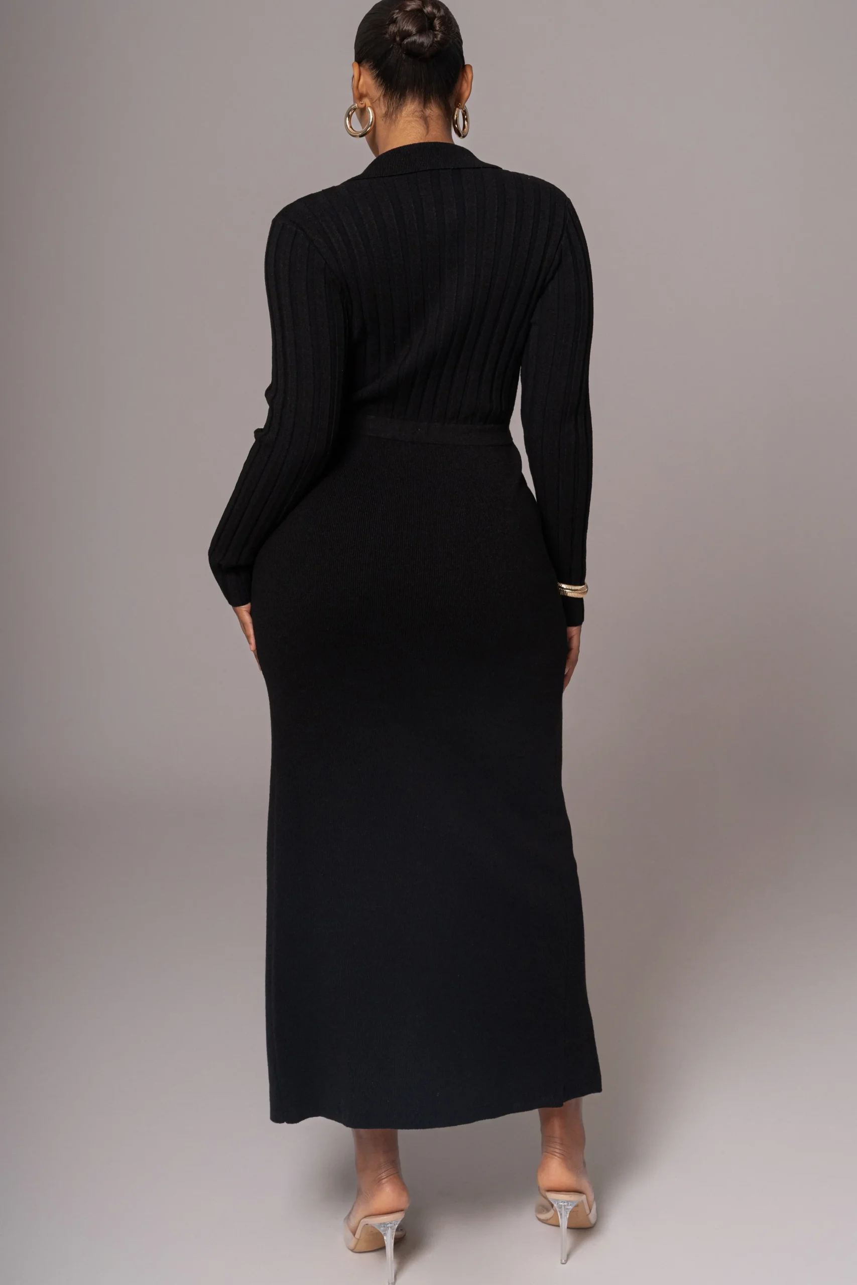 Black Emma Knit Maxi Dress*JLUXLABEL Discount