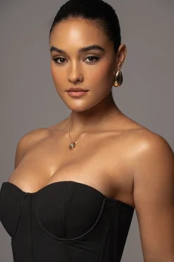 Black Escape Mesh Midi Dress*JLUXLABEL Discount