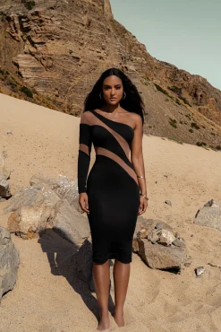 Black Eyes For You Midi Dress*JLUXLABEL Online