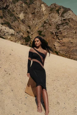 Black Eyes For You Midi Dress*JLUXLABEL Online