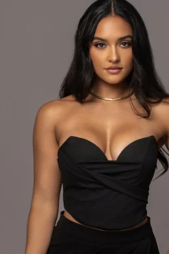 Black Falling For You Corset*JLUXLABEL Outlet