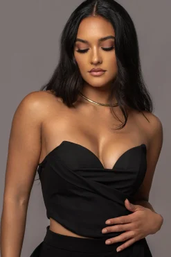 Black Falling For You Corset*JLUXLABEL Outlet