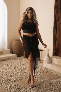 Black Fishnet Crop Tank*JLUXLABEL Best