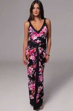 Black Floral Kamie Reversible Skirt Set*JLUXLABEL Online