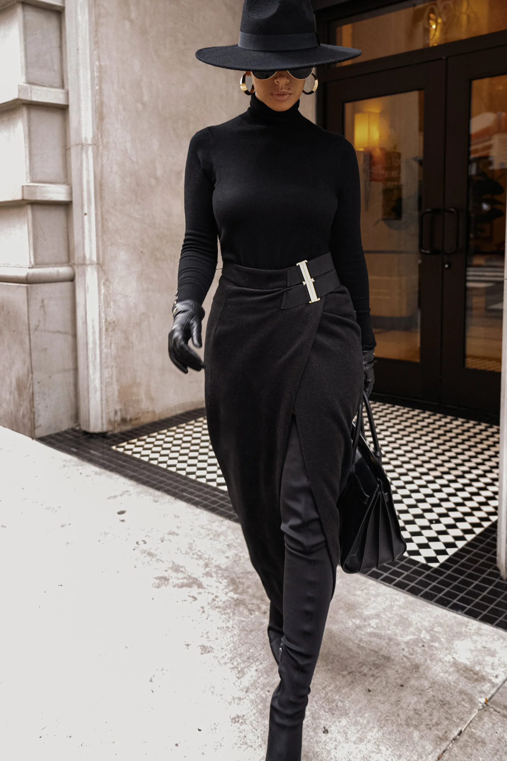 Black Gisele Slit Skirt*JLUXLABEL Fashion