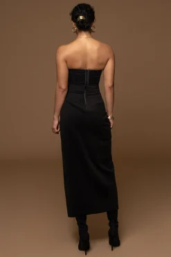 Black Gisele Slit Skirt*JLUXLABEL Fashion