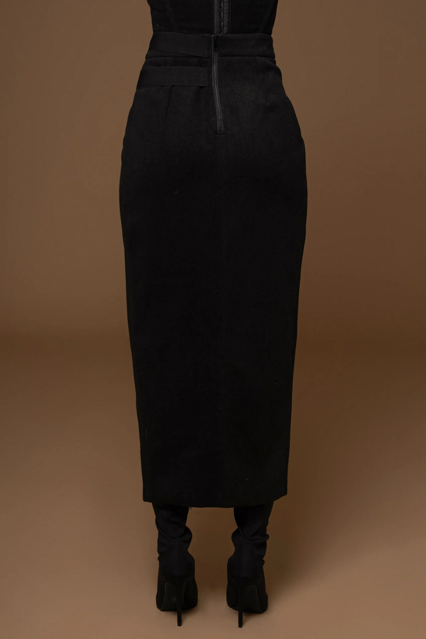 Black Gisele Slit Skirt*JLUXLABEL Fashion