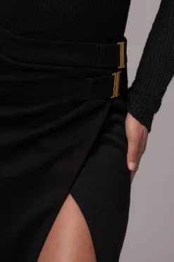 Black Gisele Slit Skirt*JLUXLABEL Fashion