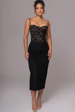 Black Grecia Lace Bustier Top*JLUXLABEL Best