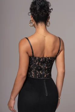 Black Grecia Lace Bustier Top*JLUXLABEL Best