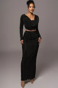 Black Haidyn Skirt Set*JLUXLABEL Hot