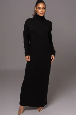 Black Hartley Knit Maxi Dress*JLUXLABEL Best