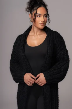 Black Hold Me Close Shawl Collar Cardigan*JLUXLABEL Online
