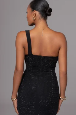 Black Hot Fix Krishna Maxi Dress*JLUXLABEL Fashion