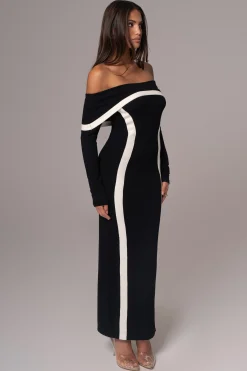 Black Janet Off Shoulder Maxi Dress*JLUXLABEL Hot