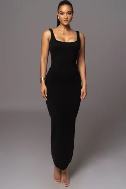 Black Karolina Knit Maxi Dress*JLUXLABEL Hot