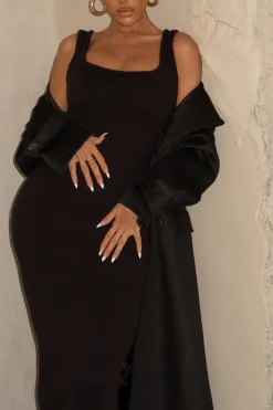 Black Karolina Knit Maxi Dress*JLUXLABEL Hot