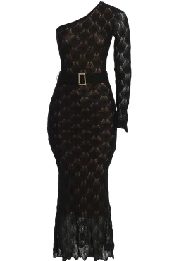 Black La Costa One Shoulder Dress*JLUXLABEL Fashion