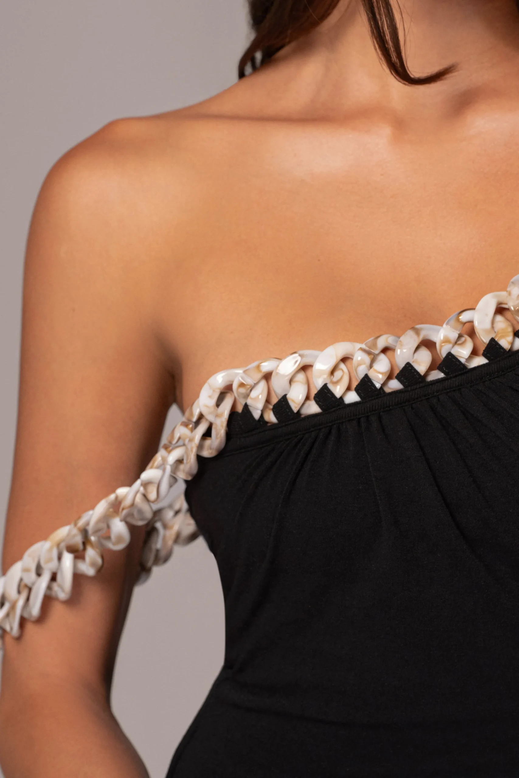 Black Monette Asymmetric Dress*JLUXLABEL Fashion