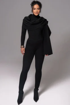 Black Naaya Ribbed Leggings*JLUXLABEL New