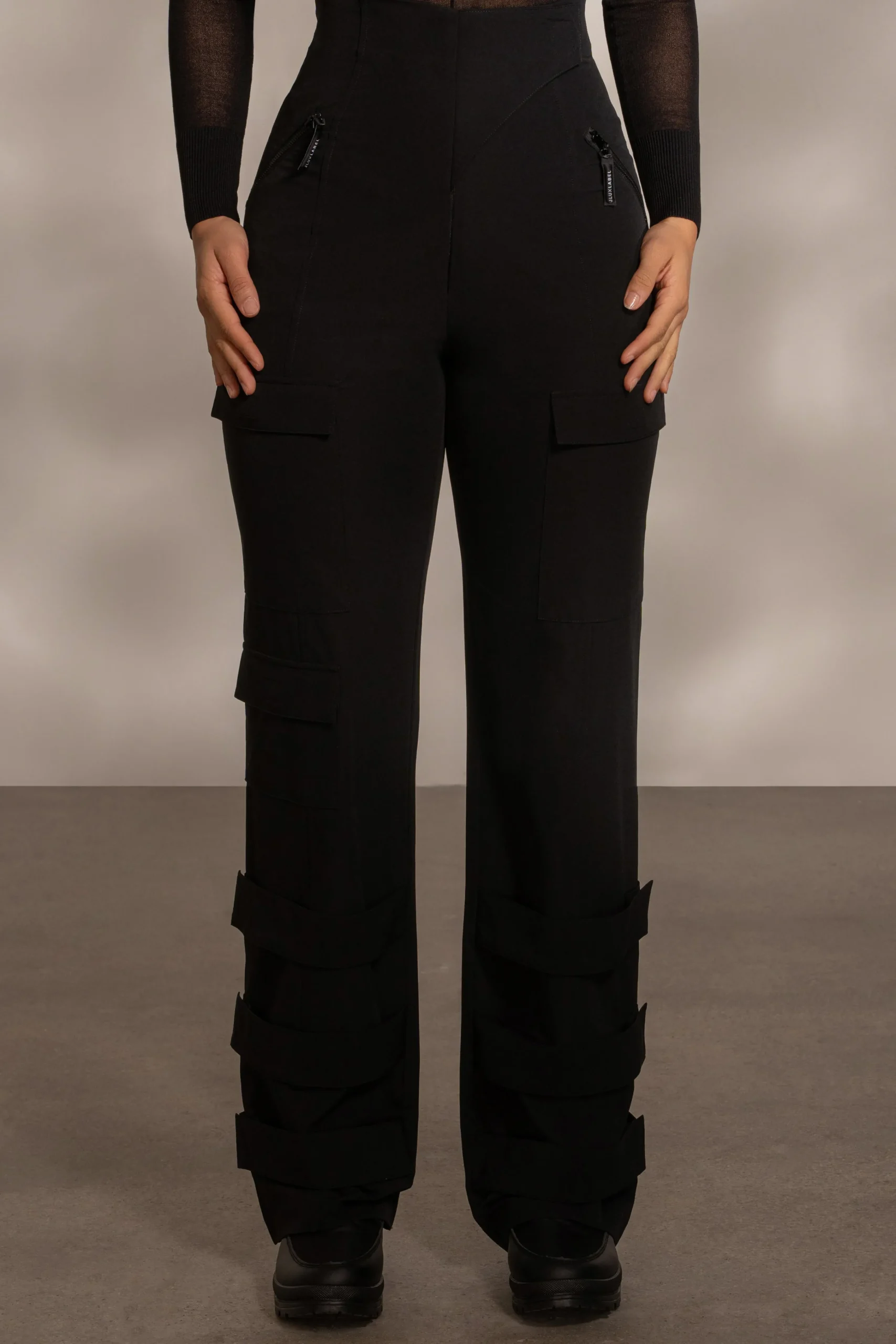 Black Nyah Nylon Utility Pants*JLUXLABEL Best