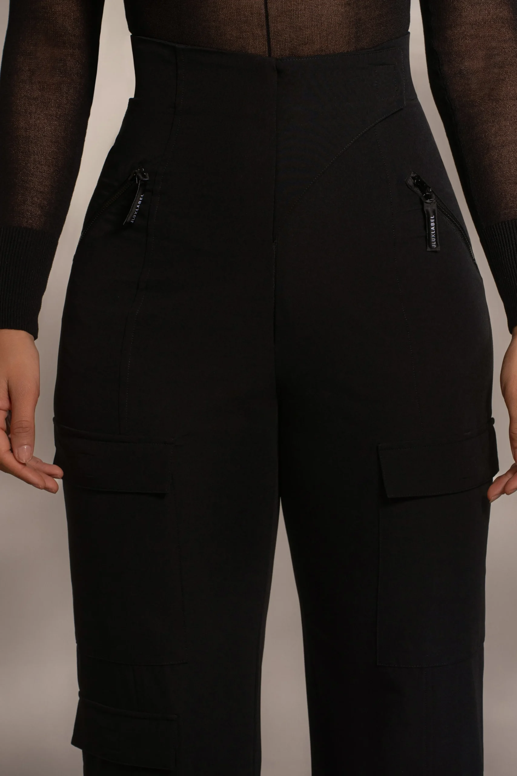 Black Nyah Nylon Utility Pants*JLUXLABEL Best