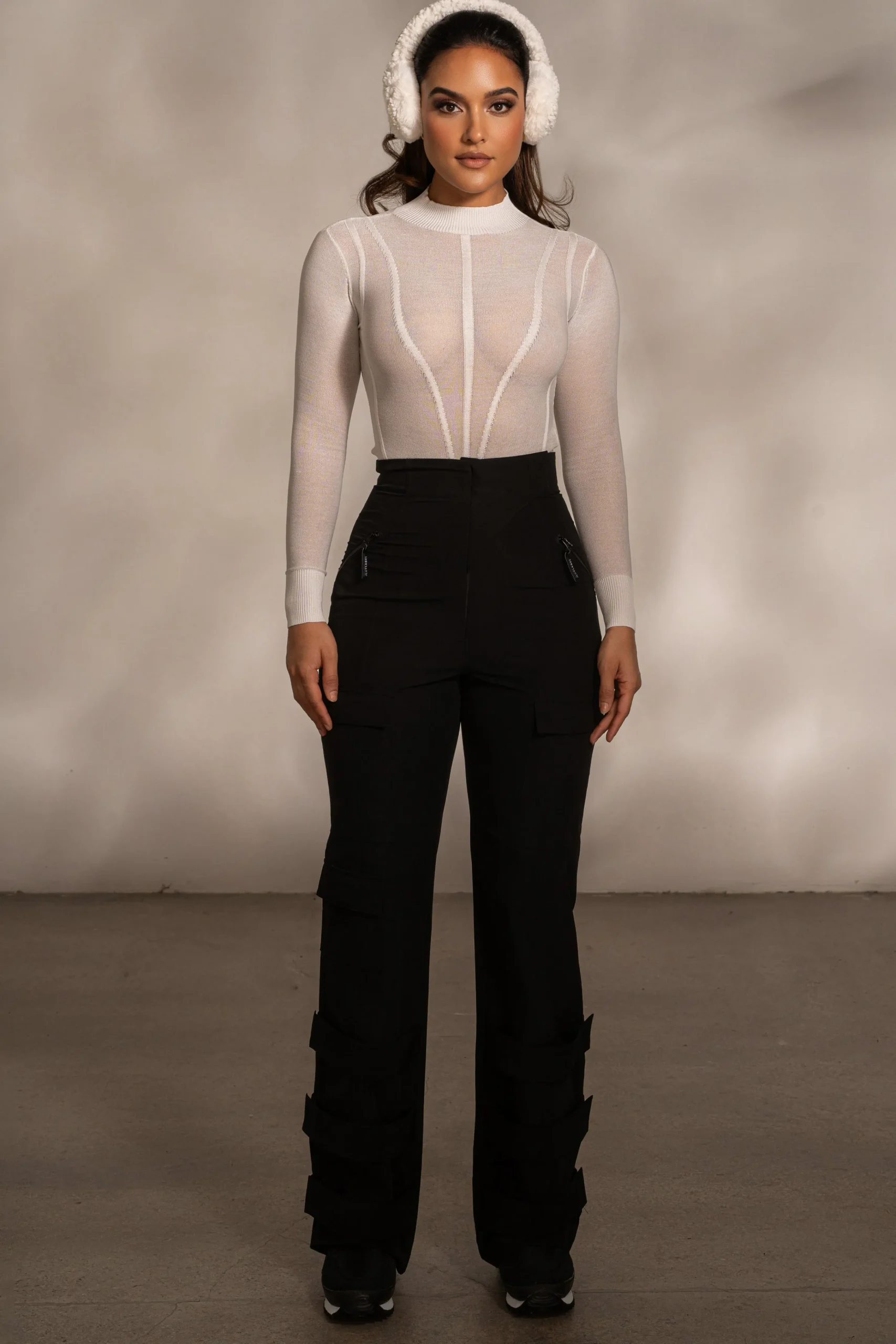 Black Nyah Nylon Utility Pants*JLUXLABEL Best