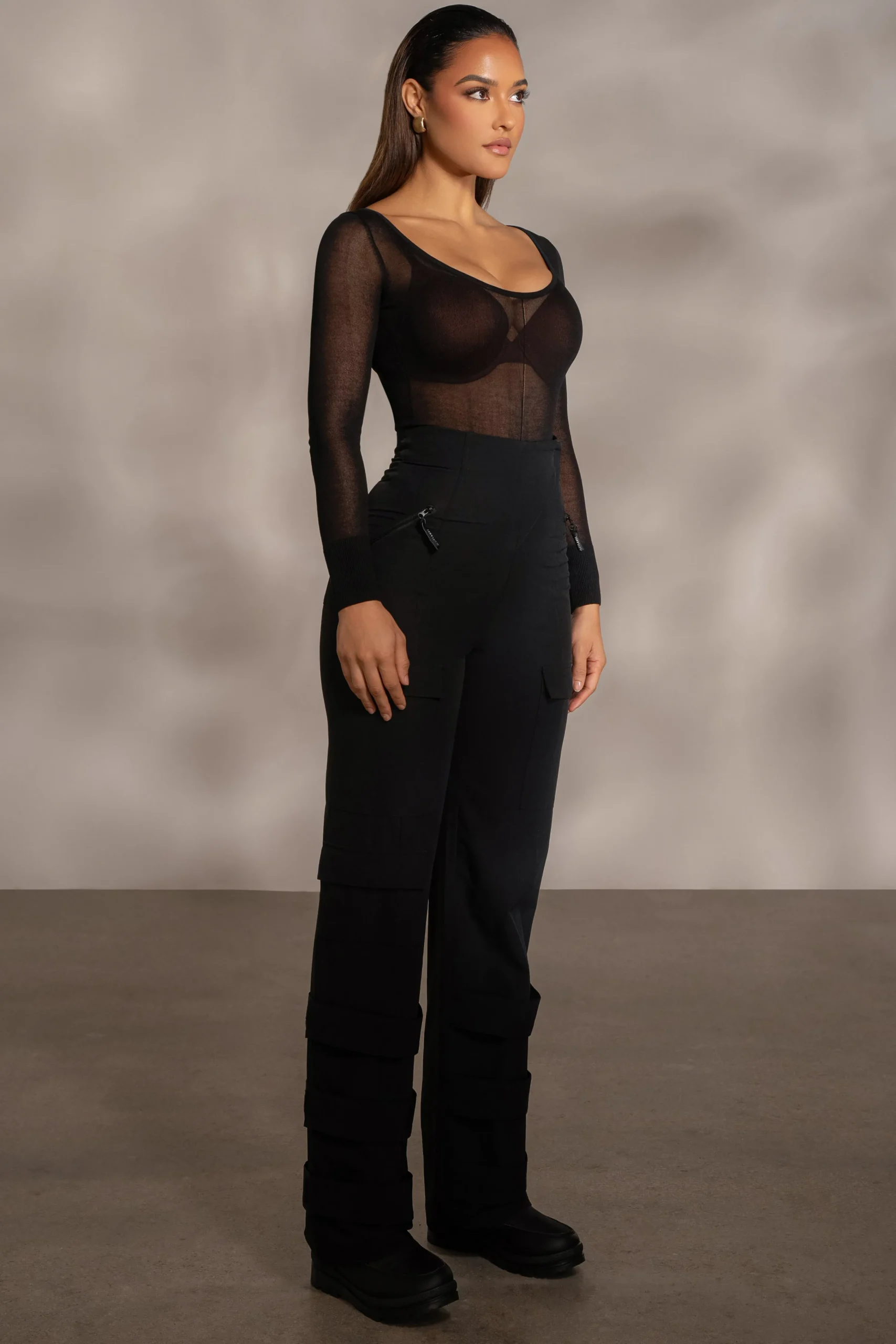 Black Nyah Nylon Utility Pants*JLUXLABEL Best