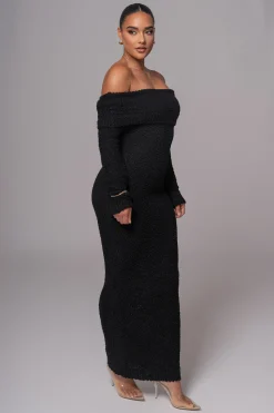 Black Olivea Knit Maxi Dress*JLUXLABEL Outlet