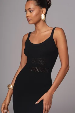 Black Palm Springs Knit Maxi Dress*JLUXLABEL Hot