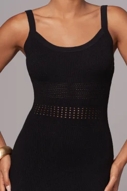 Black Palm Springs Knit Maxi Dress*JLUXLABEL Hot