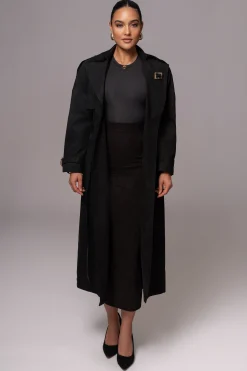 Black Phoenix Suede Skirt*JLUXLABEL New