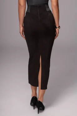 Black Phoenix Suede Skirt*JLUXLABEL New