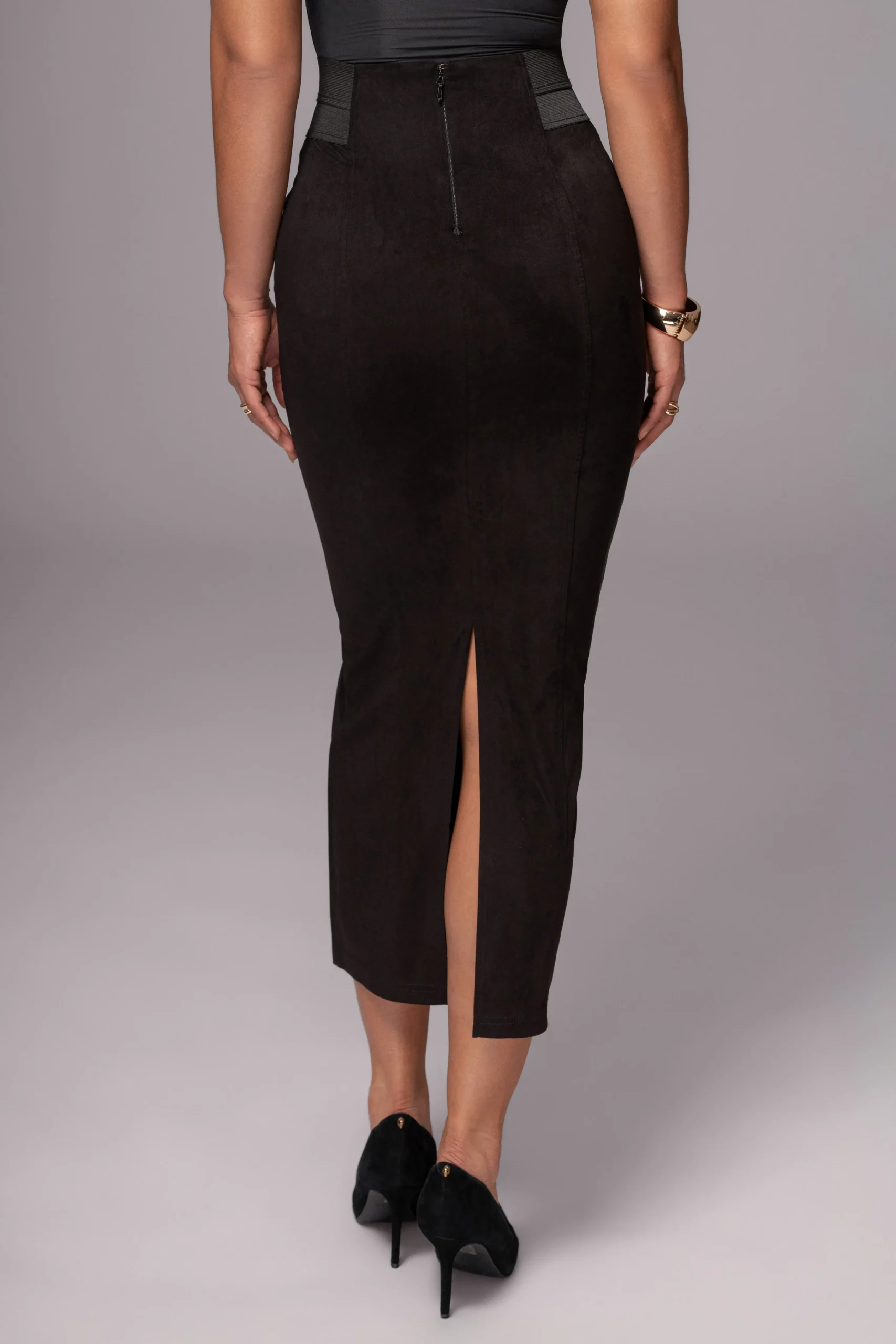 Black Phoenix Suede Skirt*JLUXLABEL New