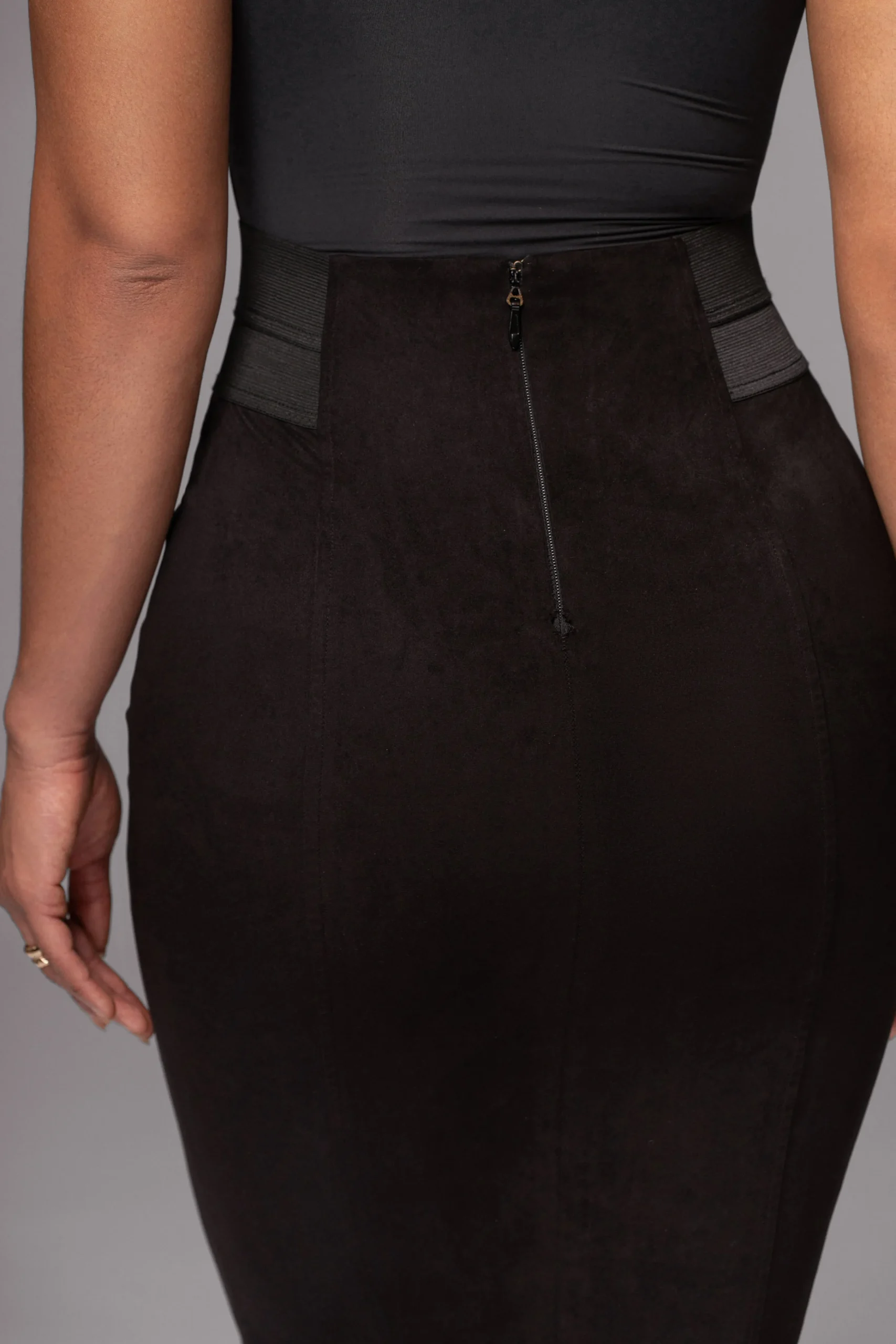 Black Phoenix Suede Skirt*JLUXLABEL New