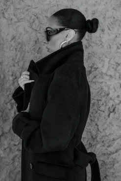 Black Rain Or Shine Longline Coat*JLUXLABEL Sale