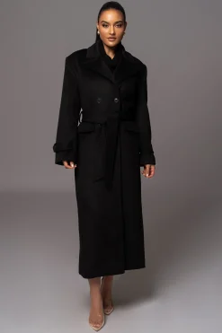 Black Rain Or Shine Longline Coat*JLUXLABEL Sale