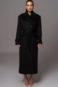Black Rain Or Shine Longline Coat*JLUXLABEL Sale