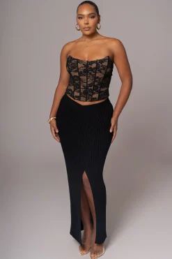 Black Rosemere Lace Top*JLUXLABEL Clearance