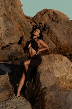 Black Sahara Dress*JLUXLABEL New